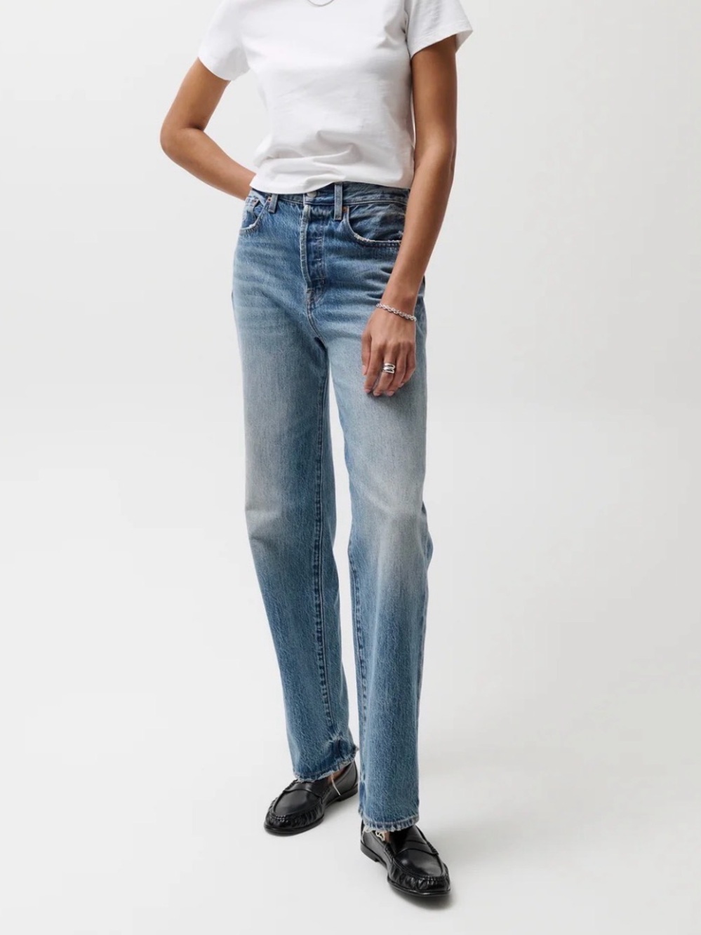 Pistola Cassie Super High Rise Straight-Leg Women's Jeans — Cameo Vintage